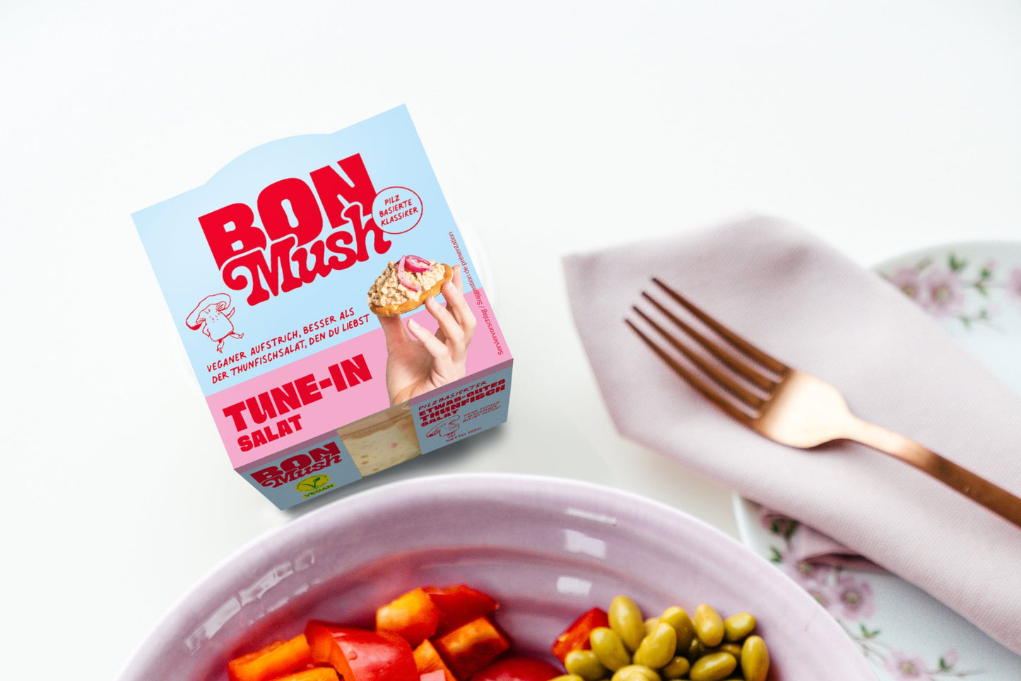 BonMush vegan spread waarde box (8x135g)