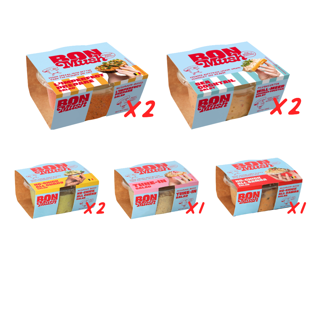 BonMush vegan spread value box (8x135g)