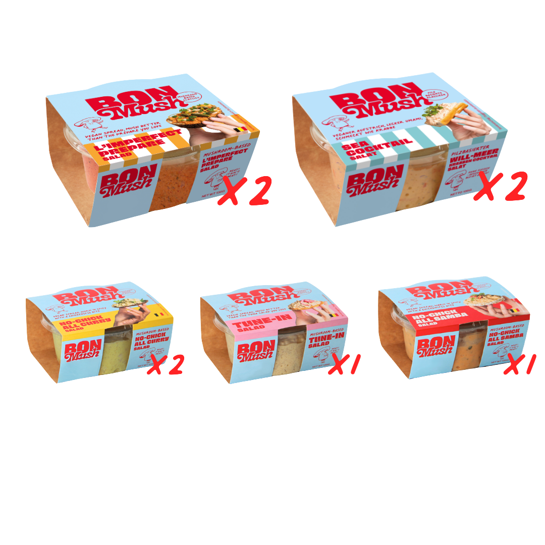 BonMush vegan spread waarde box (8x135g)