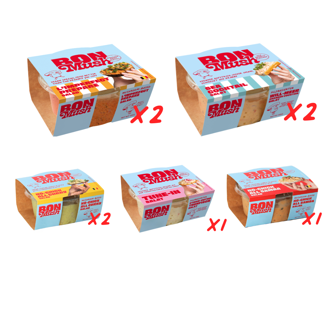 BonMush vegan spread value box (8x135g)